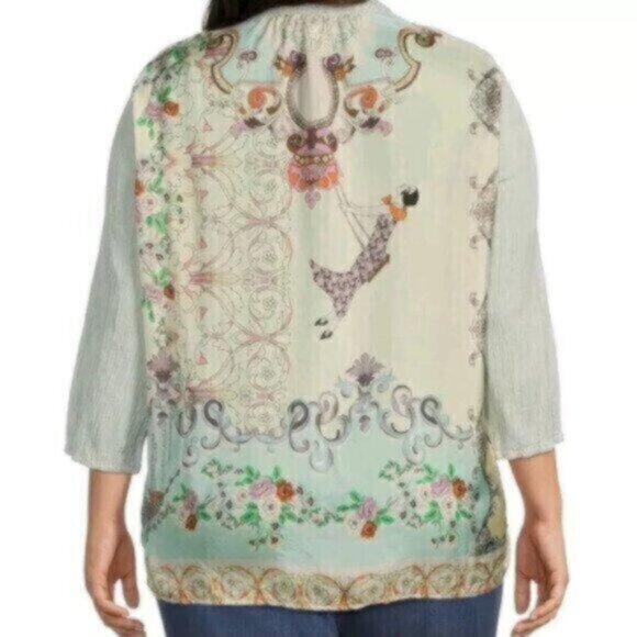 Johnny Was Viviana Effortless Scarf Blouse - Picture 3 of 6